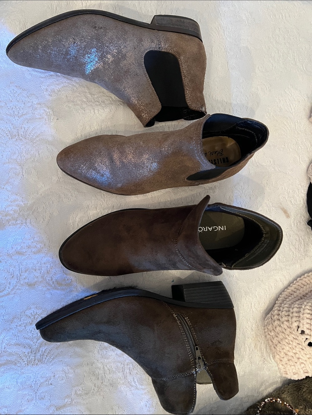 chelsea crew Brown Suede Chelsea Ankle Boots